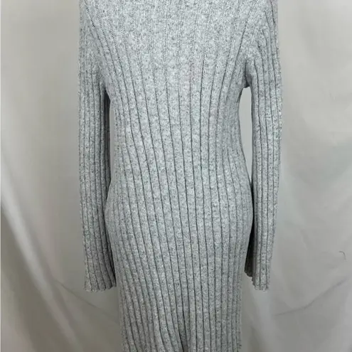 American Eagle  Gray & White Ribbed Sweater Dress NWOT