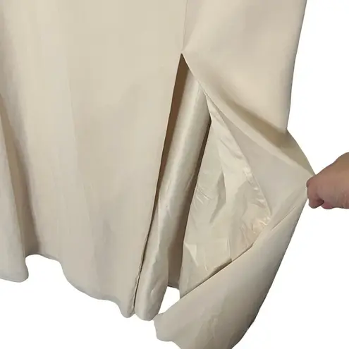 Marchesa Notte Cosenza Gown Women’s Size 10 Chiffon One Shoulder Flawed