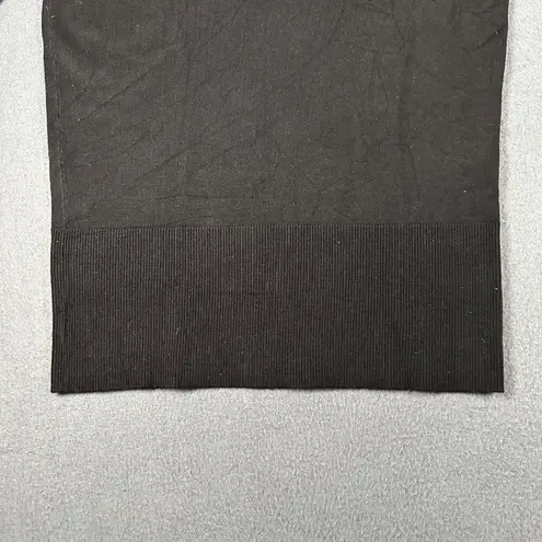 WHBM Womens M Black Half Sleeve Round Neck Thin Lightweight Sweater Pullover Size M