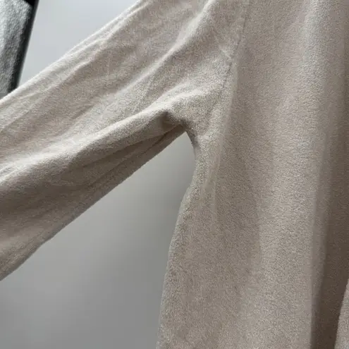 Barefoot Dreams CozyChic Ultra Lite High Low Waterfall Open Cardigan Sz L/XL