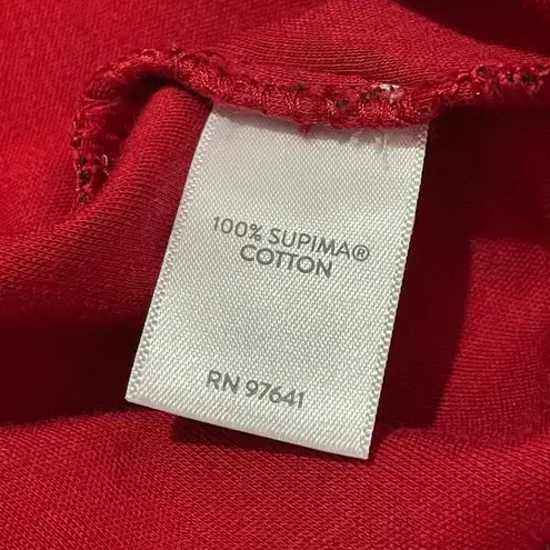 J.Jill  Simply Supima® V-Neck Tunic - Scarlet Merry Gingham - Medium