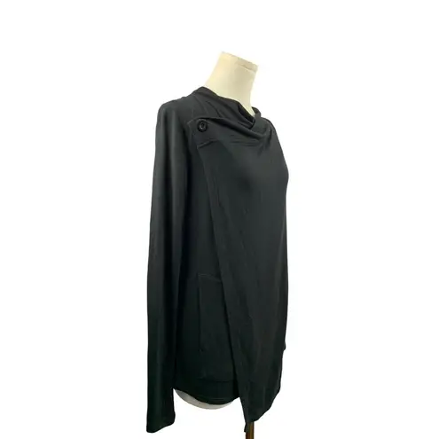 MPG Mondetta Performance Gear Womens Black Long Sleeve Drape Jacket S