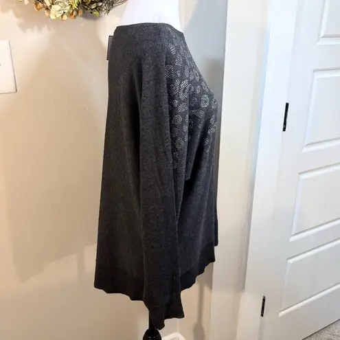 Rafaella NWT Rafaela Women's Leopard Sparkle Shoulder
Sweater Gray Heather~Large 💚