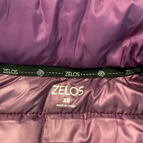 Zelos  XS puffy vest brand new with tags long 29” bust 30” with two front pockets