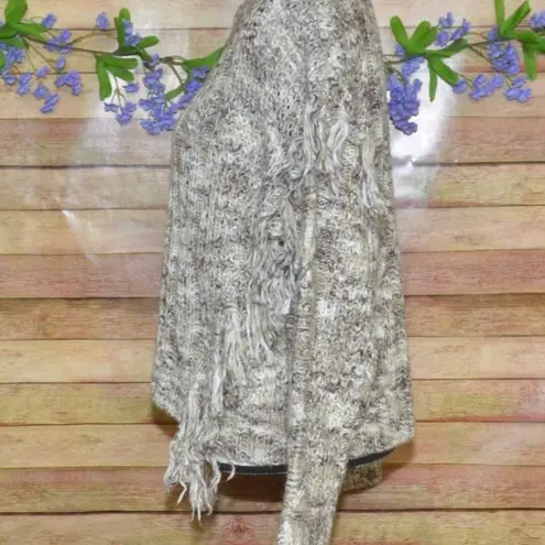 Dear John Ladies Brown Cable Knit Tassel Sweater Size M Pullover Chunky Warm