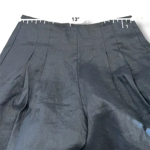 Faithfull the Brand Anthropologie NWT Azul Linen Wide-Leg Pants Women's 4 Black