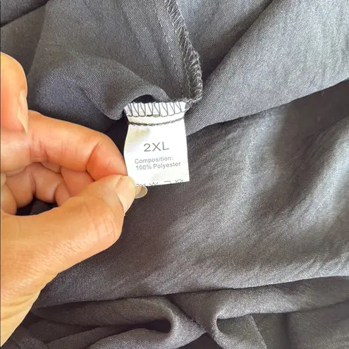 Black Midi Sundress with Puff Cap Sleeves Size undefined