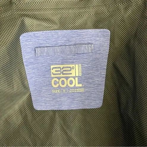 32 Degrees Heat 32 DEGREES COOL Blue Jacket Windbreaker Hoodie Full Zipper Womens Size Medium