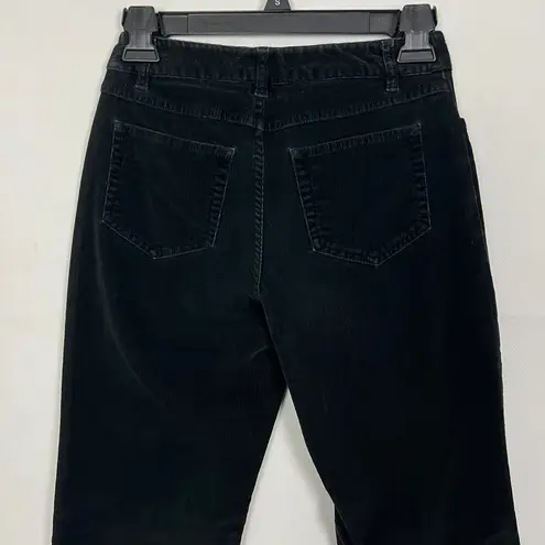 J.Jill  Corduroy Black Mid-Rise Pants Size 0P