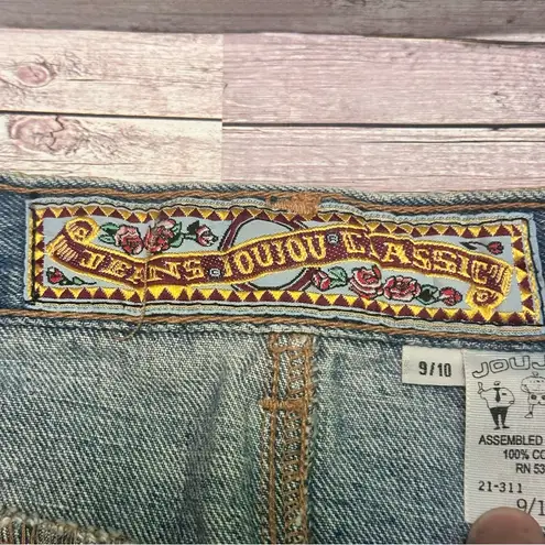 Joujou Y2K vintage Stylish Blue Jeans with Embellished Hem size 9/10