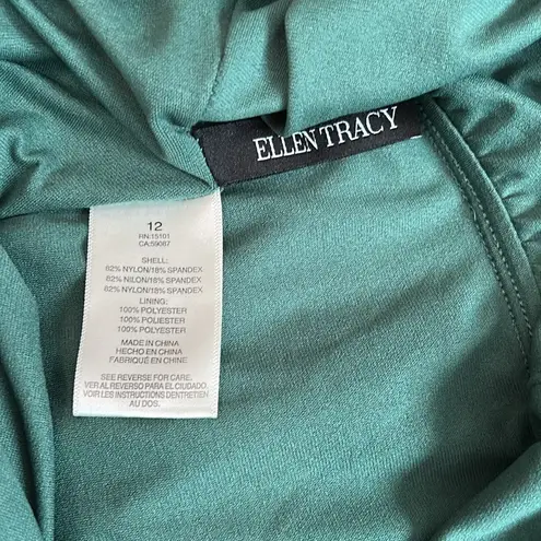 Ellen Tracy Women’s One piece swimsuit Romper Size 12 Sage Green