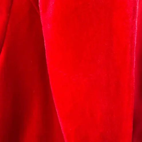 The Odells Kenzie Red Velvet Blazer XL Career Christmas Holiday Party Soft Bold