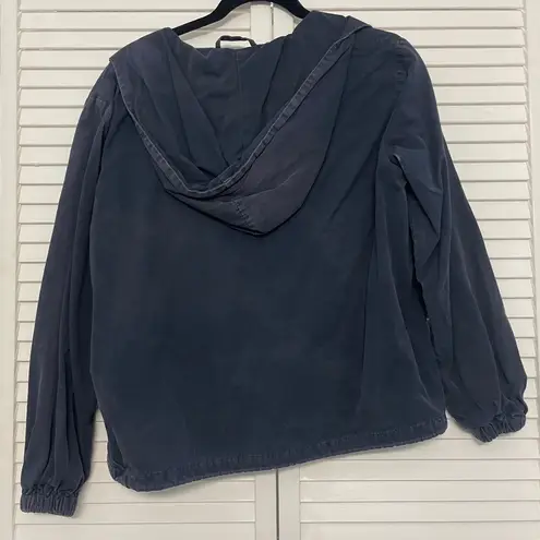 Brandy Melville Navy Blue John Galt Hoodie Jacket