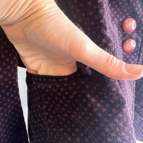 Jak & Rae Peplum Velvet Puff Sleeve Blazer Size 4 Purple