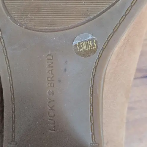 Lucky Brand  Leather Brey Heels SIze 5.5