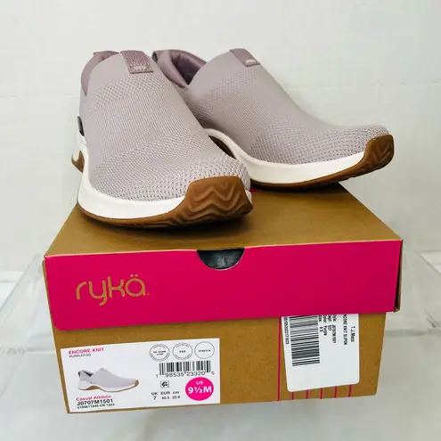 Ryka Encore Knit slip-on Sneaker, Purple Fog, Women’s 9.5, NIB