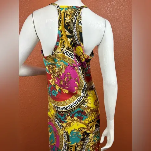 Zenana Outfitters Fuchsia & Gold Status Sleeveless Maxi Dress Size Large