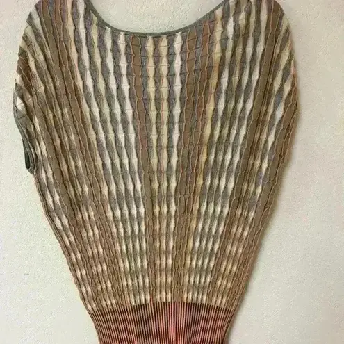 ANTHROPOLOGIE Moth Nessa Pullover Knit Sweater Top, Neutral Tones, Size Medium Gray