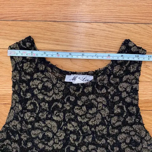 American Vintage Y2k Lace Stretch see through fairy goth cropped tank top size Small