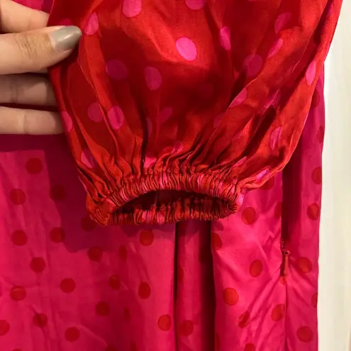 Boden USA Boden Blousen Sleeve Midi Tea Dress Salsa Dotty Spot Women’s 4P Party Cocktail