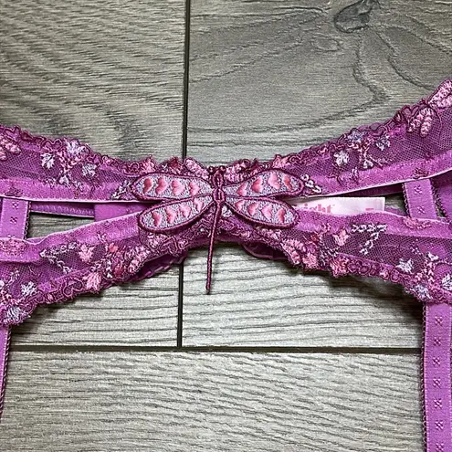 Voight Pink Garter Belt With Garters Size Medium