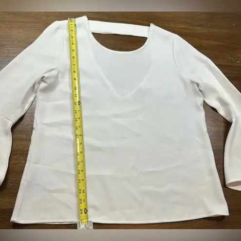 Bardot Women’s Size 8 (M) White Flare Long Sleeve Top
