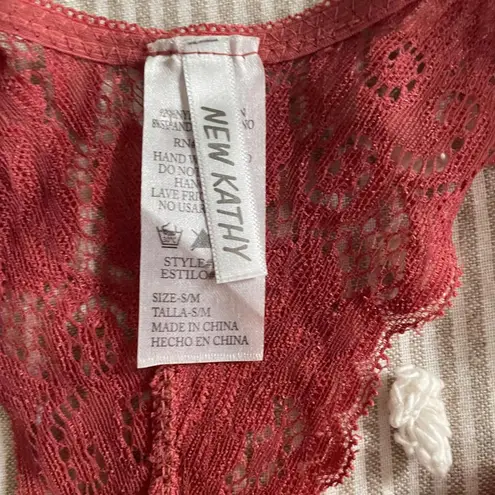 New Kathy Lace Bralette in Red S/M