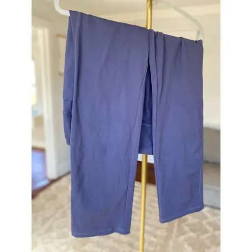 Jockey Navy Yoga Pants L Athleisure Minimalist Clean Girl Pilates Core Stretch Size L