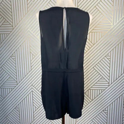 COS  Black Silk Sleeveless‎ Shorts Open Back Romper - Image 6