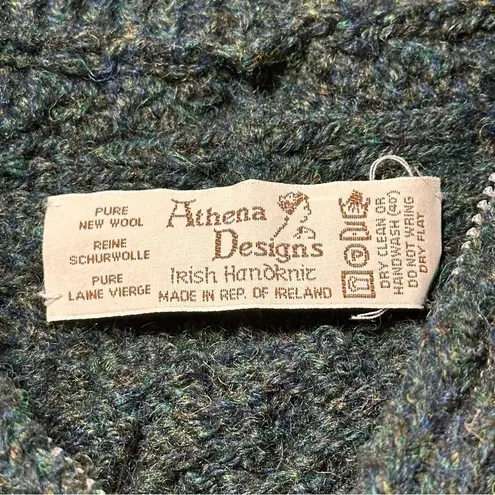 Athena Designs One Size Gray Marled Zip Up Shawl Collar Pocket Front Cardigan