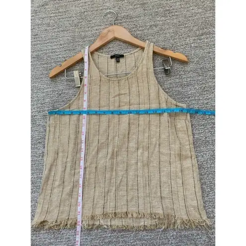 Drew Anthropologie "" Linen Fringe Bottom Tank Top