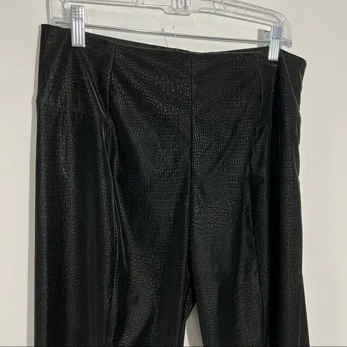 Good American  The Croc Exec Pants High Rise In Black‎ Size (5) 2X