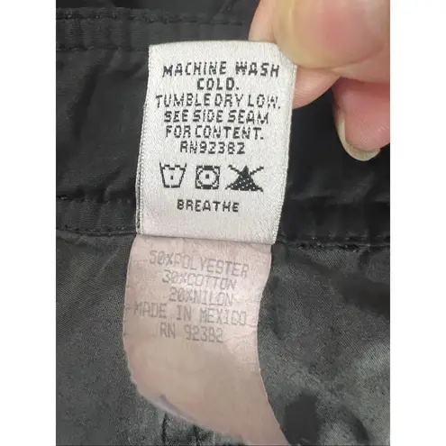 prAna Women Black Cargo Pants Size M Straight Leg Casual Zipper Closure