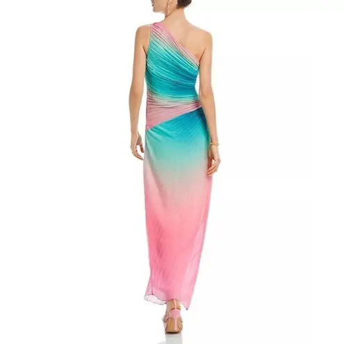 Rococo Sand Maxi Dress in Ombre Small New Womens One Shoulder Cocktail Pink