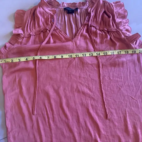 Rachel Zoe  Coral pink top blouse size M