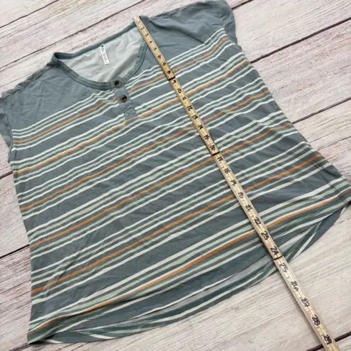 Kuhl Solstice T-Shirt - Women's Blue Stripe Size Large