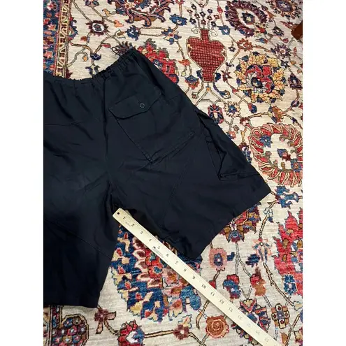 Raey Black Organic Cotton Cargo Shorts Women’s Size 10 Minimalist Utility