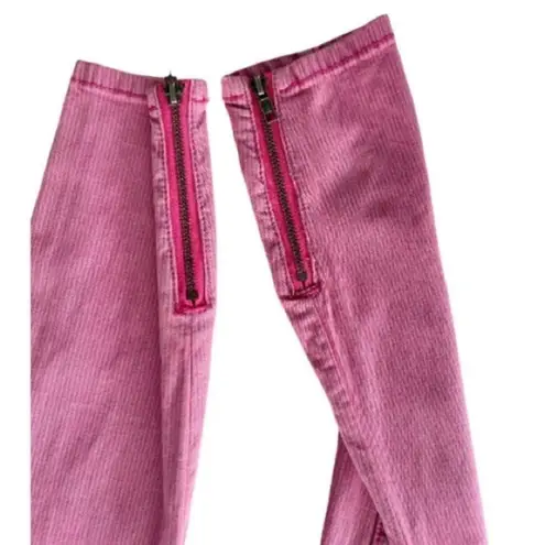 Urban Outfitters BDG  Skinny Red Striped Tapered Zipper‎ Jeans Size 27 Y2K Grunge - Image 5