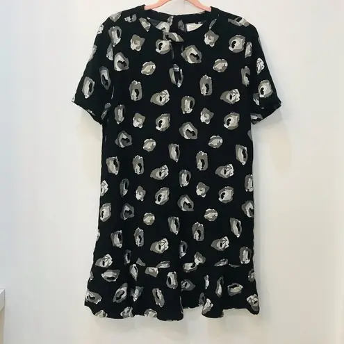 Mud Pie  Crepe black floral Dress medium