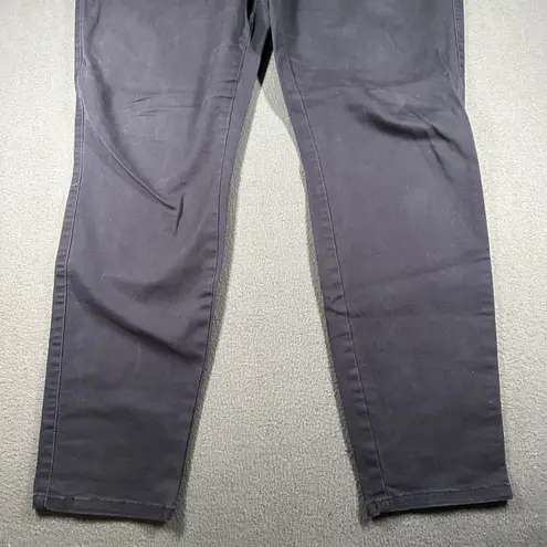 AERO Skinny Ankle Pants Womens 16 Long Navy Casual Chino Stretch Flat Front Blue