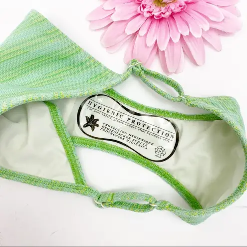 Solid & Striped Lulu Knit Bikini Bottoms: Light Green