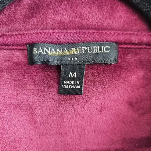 Banana Republic  Womens M Sherpa Half Zip Pullover Hoodie Sweatshirt Fleece Lined