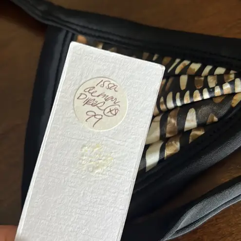 NWT Issa de Mar Triangle Black Tie Halter Swim Bikini Top XS