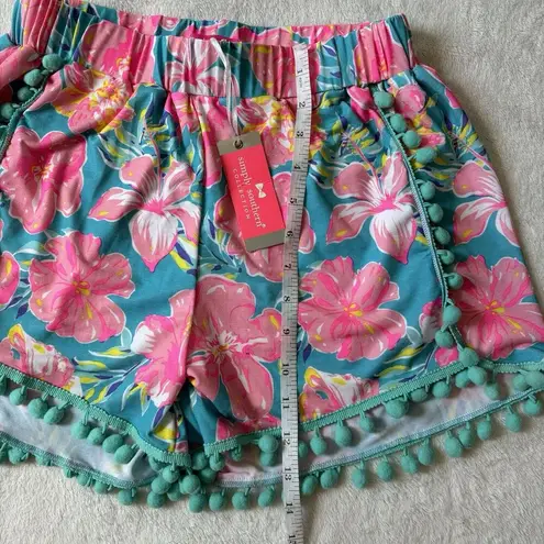 Simply Southern  Shorts Women’s Size S (M) Pink Blue Florals Flowy Comfort NWT