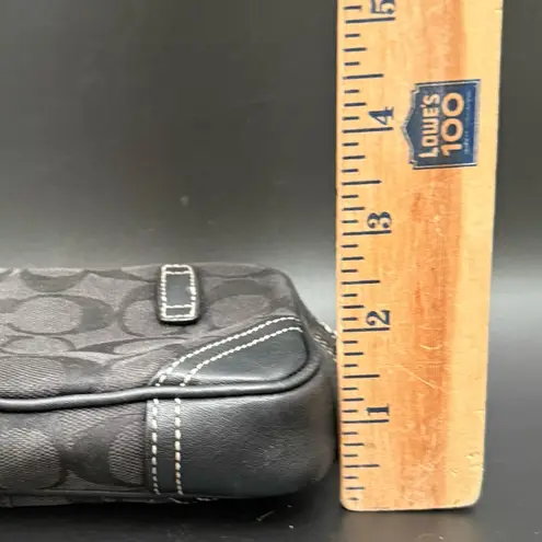 Coach  Black Jacquard Canvas Fanny Pack Waist Belt Bag NO BELT