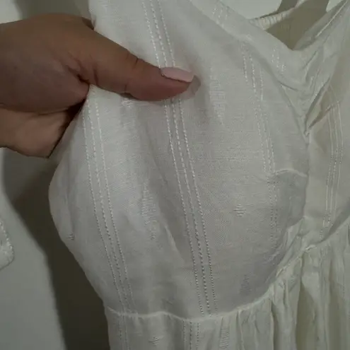 Soma NWT Jacquard Maxi Bra Dress In White Size Medium