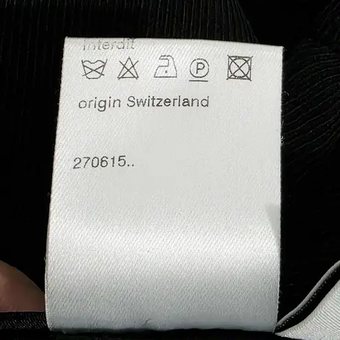 Akris Punto Wide Leg Textured Wool Pants Trousers Black Size 4