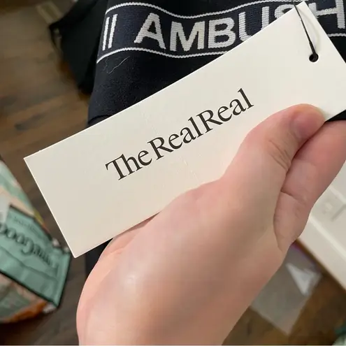 AMBUSH Logo Print Stirrup Pant Leggings Black High Rise Size 2