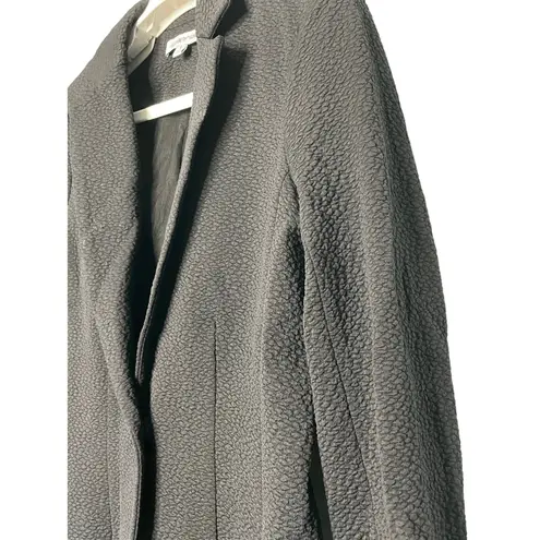 Elizabeth and James Black Tailored Snap Front Textured Jacket Blazer SIze 6