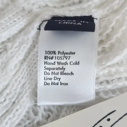 Aamie Lynn White Knit Infinity Scarf NWT One Size White Scarf